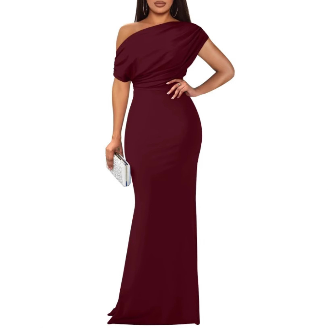 NOEMIA™ – Robe de Soirée Longue Moulante Élégante
