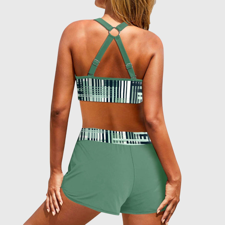 Janelle - Bikini côtelé taille haute