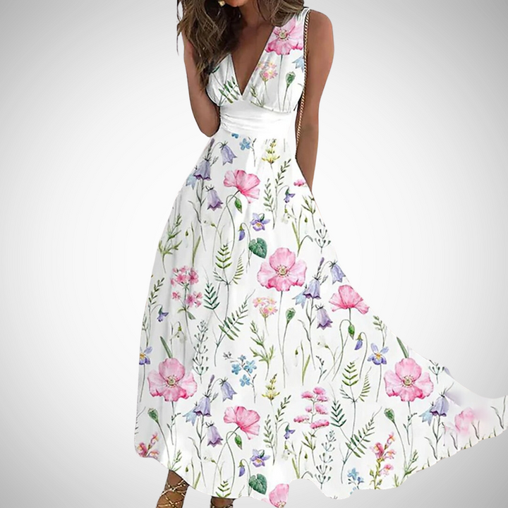 MIRIANNE™ - Robe longue florale intemporelle