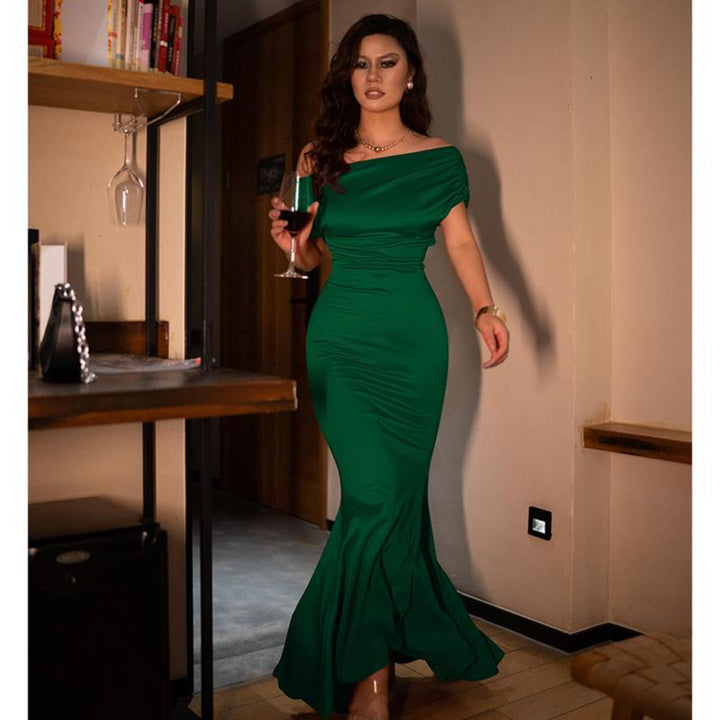 NOEMIA™ – Robe de Soirée Longue Moulante Élégante