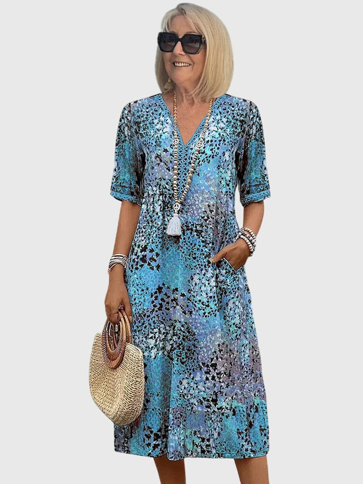 Yvonna™ | Robe longue florale élégante