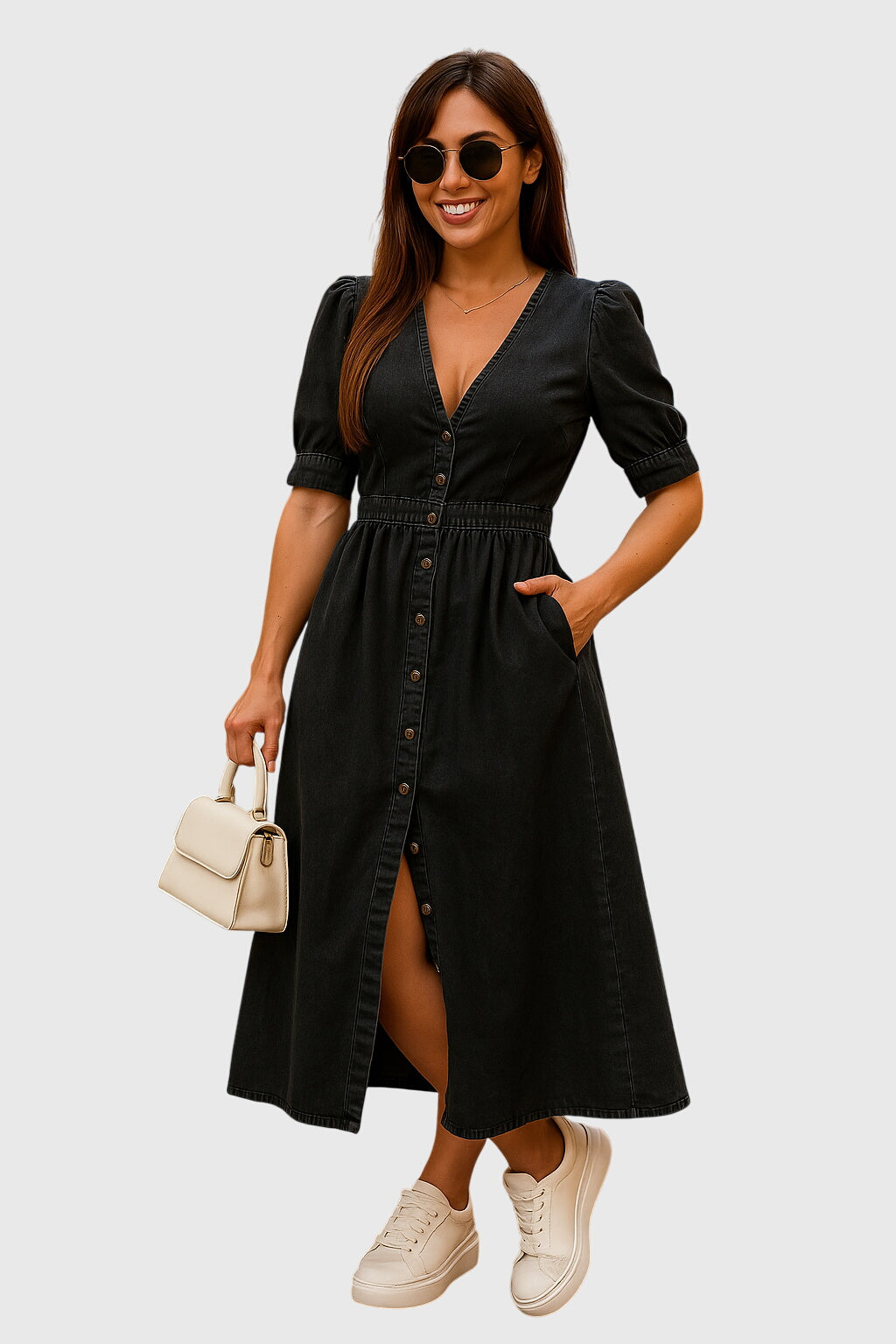 Jacqueline™ | Robe élégante en jean