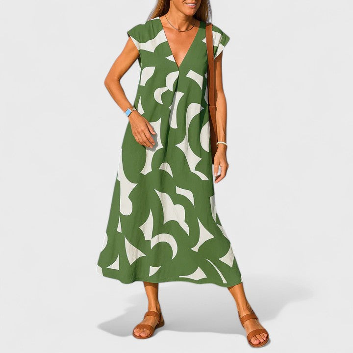 Valery™ | Robe fluide à col en V