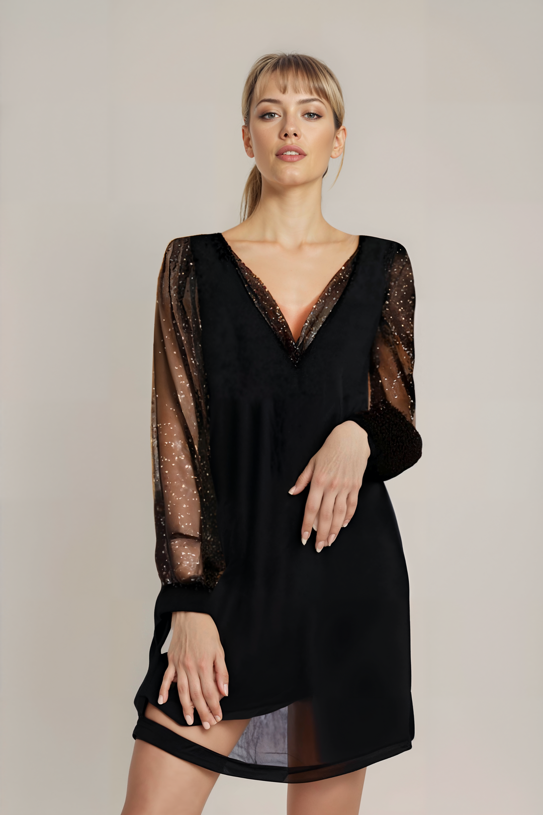 Robe à Manches en Dentelle - LILA™