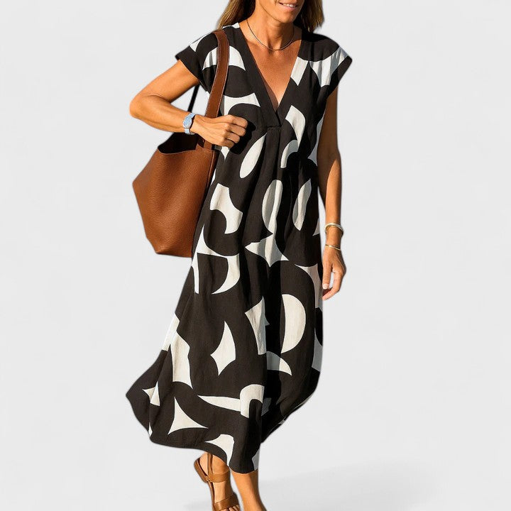 Valery™ | Robe fluide à col en V