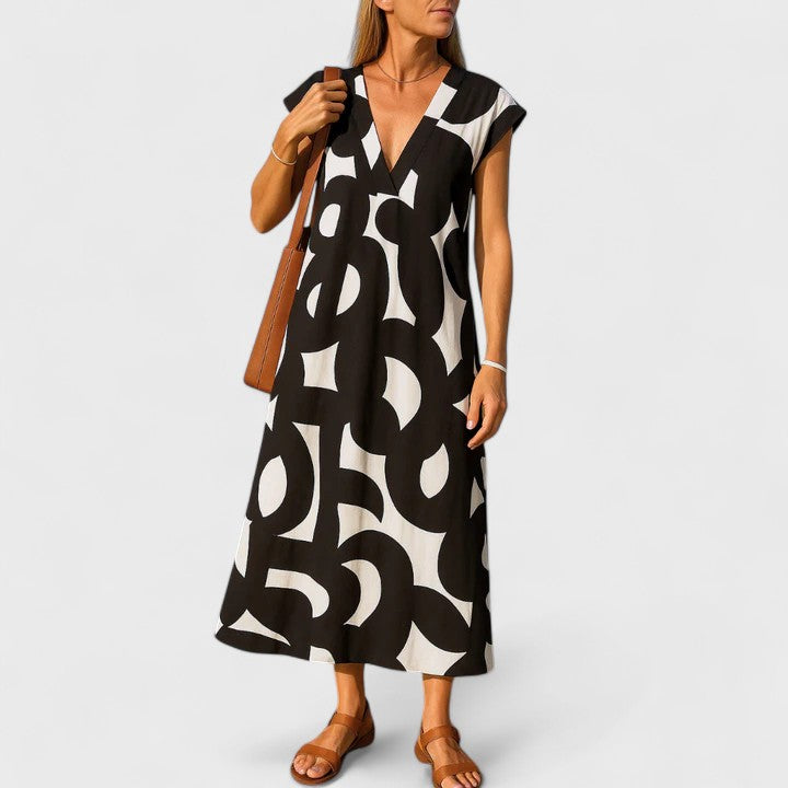 Valery™ | Robe fluide à col en V